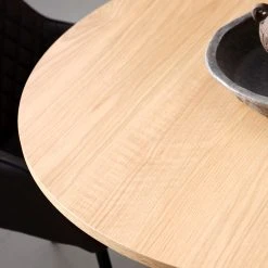 Unique Table à Manger Ronde En Placage Chêne Naturel D120cm - Nola -Sema Design Boutique 648100 FRN03 WEB