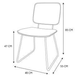 Home Déco Factory Chaise Salle à Manger Vert De Gris - Adèle -Sema Design Boutique 66dc7 hd7408 pack02