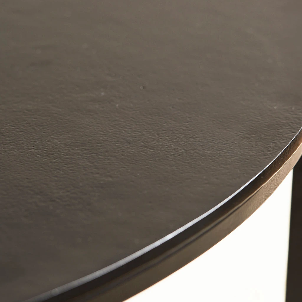 Côté Table Table Basse Gigogne Ronde (lot De 2) En Fer Noir - Felia 7 Côté Table Table Basse Gigogne Ronde (lot De 2) En Fer Noir - Felia – Image 5