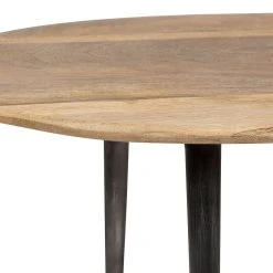SEMA DESIGN Table Basse Gigogne (lot De 2) En Manguier Naturel Et Fer - Hervea