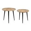SEMA DESIGN Table Basse Gigogne (lot De 2) En Manguier Naturel Et Fer Noir - Balamea -Sema Design Boutique 73944 DEB WEB