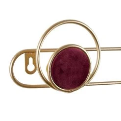 SEMA DESIGN Porte Manteau 3 Crochets Sevent's Dore Et Rose 46x10x4cm -Sema Design Boutique 74378 DET02 WEB