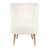 SEMA DESIGN Fauteuil Bouclette Blanc Crème - Elément -Sema Design Boutique 74388 DEB WEB