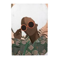 SEMA DESIGN Tableau Femme Seventies Gallery Multicolore 70x100cm