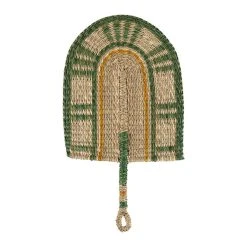 SEMA DESIGN Deco Murale Eventail Oro Vert Jaune