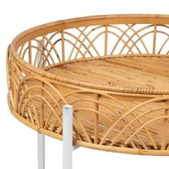 SEMA DESIGN Table Basse (lot De 2) En Rotin Naturel Et Fer Blanc - Element 8 SEMA DESIGN Table Basse (lot De 2) En Rotin Naturel Et Fer Blanc - Element -Sema Design Boutique 74931 DET02 WEB