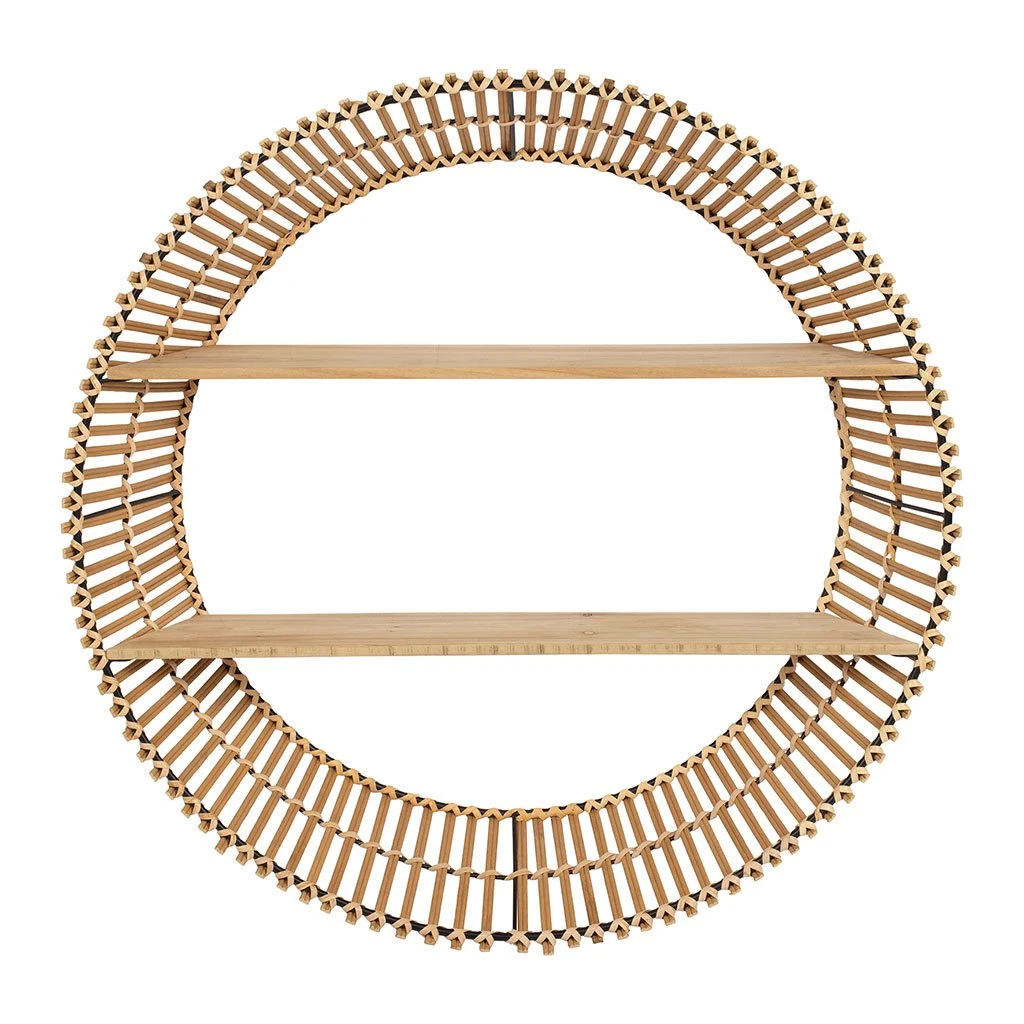 SEMA DESIGN Etagere Ronde Murale 2 Nivea Willow Naturel D77cm 3 SEMA DESIGN Etagere Ronde Murale 2 Nivea Willow Naturel D77cm