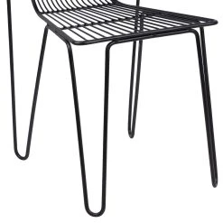 SEMA DESIGN Chaise Salle à Manger En Fer Noir - Sevent's -Sema Design Boutique 75028 DET02 WEB