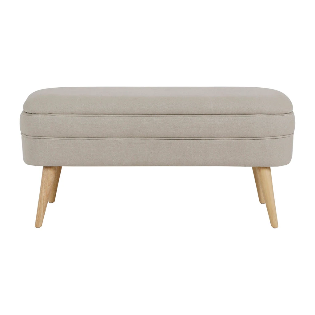 SEMA DESIGN Banc Coffre En Tissu Beige - Elément 3 SEMA DESIGN Banc Coffre En Tissu Beige - Elément