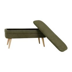 SEMA DESIGN Banc Coffre En Tissu Kaki - Elément -Sema Design Boutique 75303 DET04 WEB