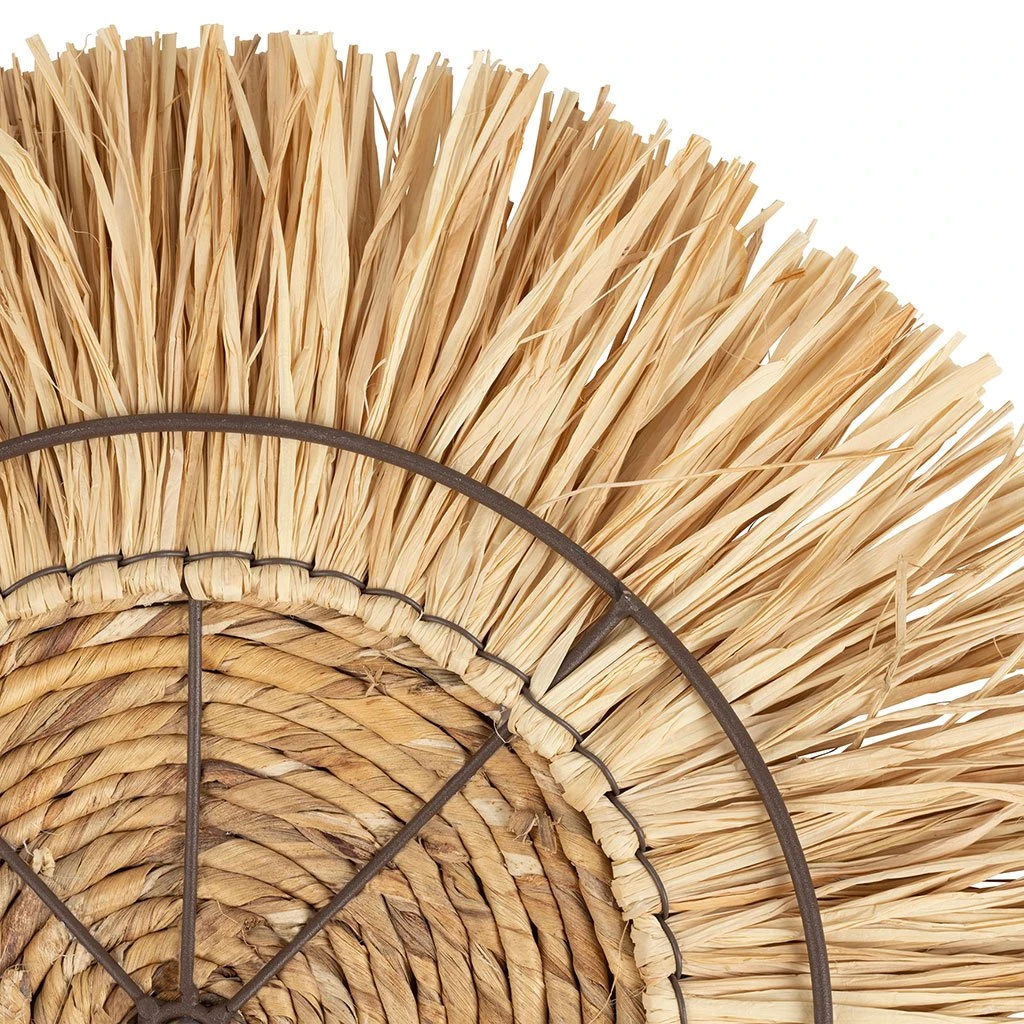 SEMA DESIGN Deco Murale Rosace Cuzco Naturel D26cm Raphia 5 SEMA DESIGN Deco Murale Rosace Cuzco Naturel D26cm Raphia – Image 3