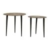 SEMA DESIGN Table Basse Gigogne (lot De 2) En Fer Mordoré Texturé - Solor -Sema Design Boutique 75408 DEB WEB