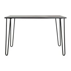 SEMA DESIGN Table à Manger En Fer Noir 120x77 Cm - Sevent's
