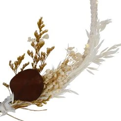 SEMA DESIGN Déco à Suspendre Fleur Lumineuse En Limonium Brun, En Fer Et Coton D25cm -Sema Design Boutique 75548 DET02 WEB