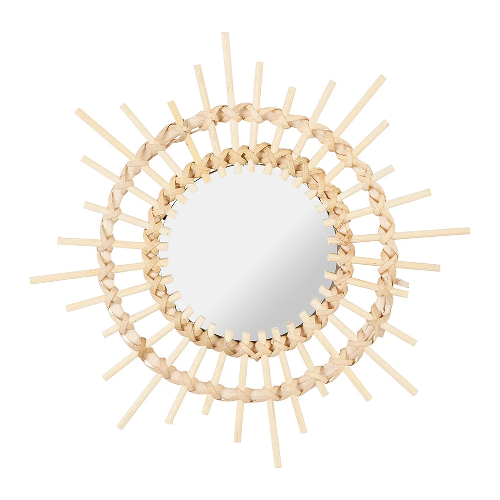 SEMA DESIGN Miroir Rotin Naturel D29.5cm 3 SEMA DESIGN Miroir Rotin Naturel D29.5cm