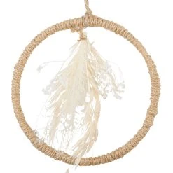 SEMA DESIGN Deco Suspendre Limonium Naturel D16.5cm En Fleurs Sechees Et Jute -Sema Design Boutique 75918 DET01 WEB