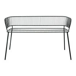 SEMA DESIGN Banquette 2 Places En Fer Noir - Palmchik