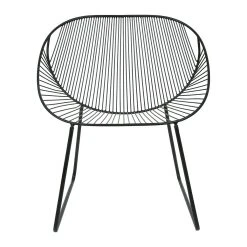 SEMA DESIGN Fauteuil En Fer Noir - Palmchik