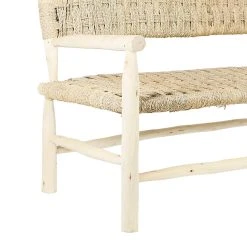 SEMA DESIGN Banquette 2 Places En Osier Et Bois Naturel -Sema Design Boutique 75962 DET02 WEB