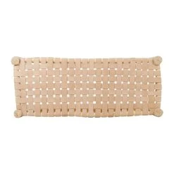 SEMA DESIGN Banc En Bois Et Cuir Tressé Nude -Sema Design Boutique 75968 DET04 WEB