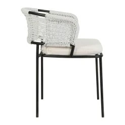 SEMA DESIGN Fauteuil En Fer Noir Et Assise Coton - Cobalt -Sema Design Boutique 76038 DET02 WEB