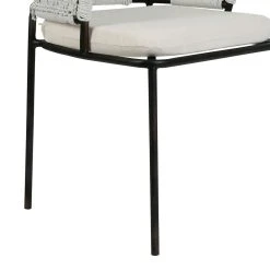 SEMA DESIGN Fauteuil En Fer Noir Et Assise Coton - Cobalt -Sema Design Boutique 76038 DET04 WEB