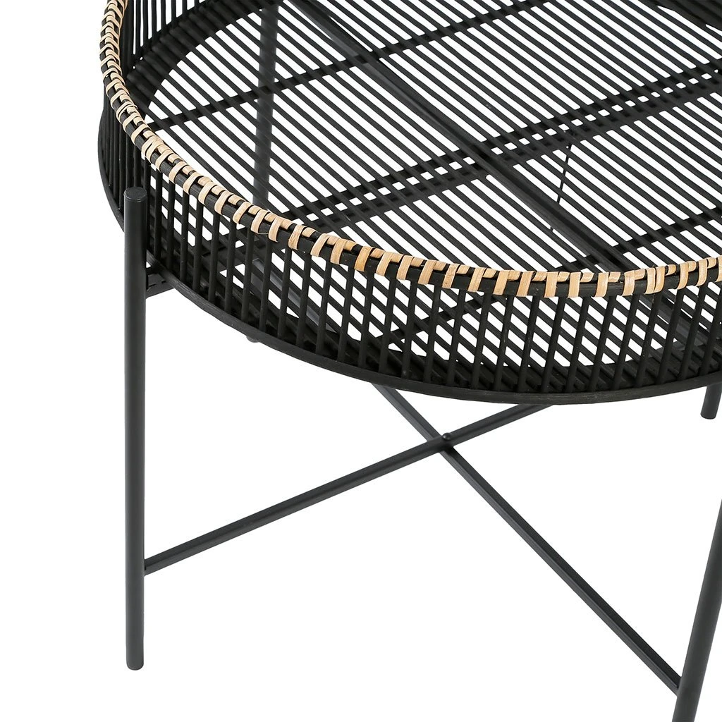 SEMA DESIGN Table Basse Gigogne (lot De 2) Bambou Noir Et Fer 5 SEMA DESIGN Table Basse Gigogne (lot De 2) Bambou Noir Et Fer – Image 3