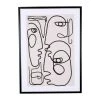 SEMA DESIGN Cadre Deco Arty Visage Noir 52x72cm