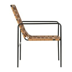 SEMA DESIGN Fauteuil Aspect Cuir Brun Et Fer Noir -Terre Boheme 10 SEMA DESIGN Fauteuil Aspect Cuir Brun Et Fer Noir -Terre Boheme -Sema Design Boutique 76595 DET02 WEB