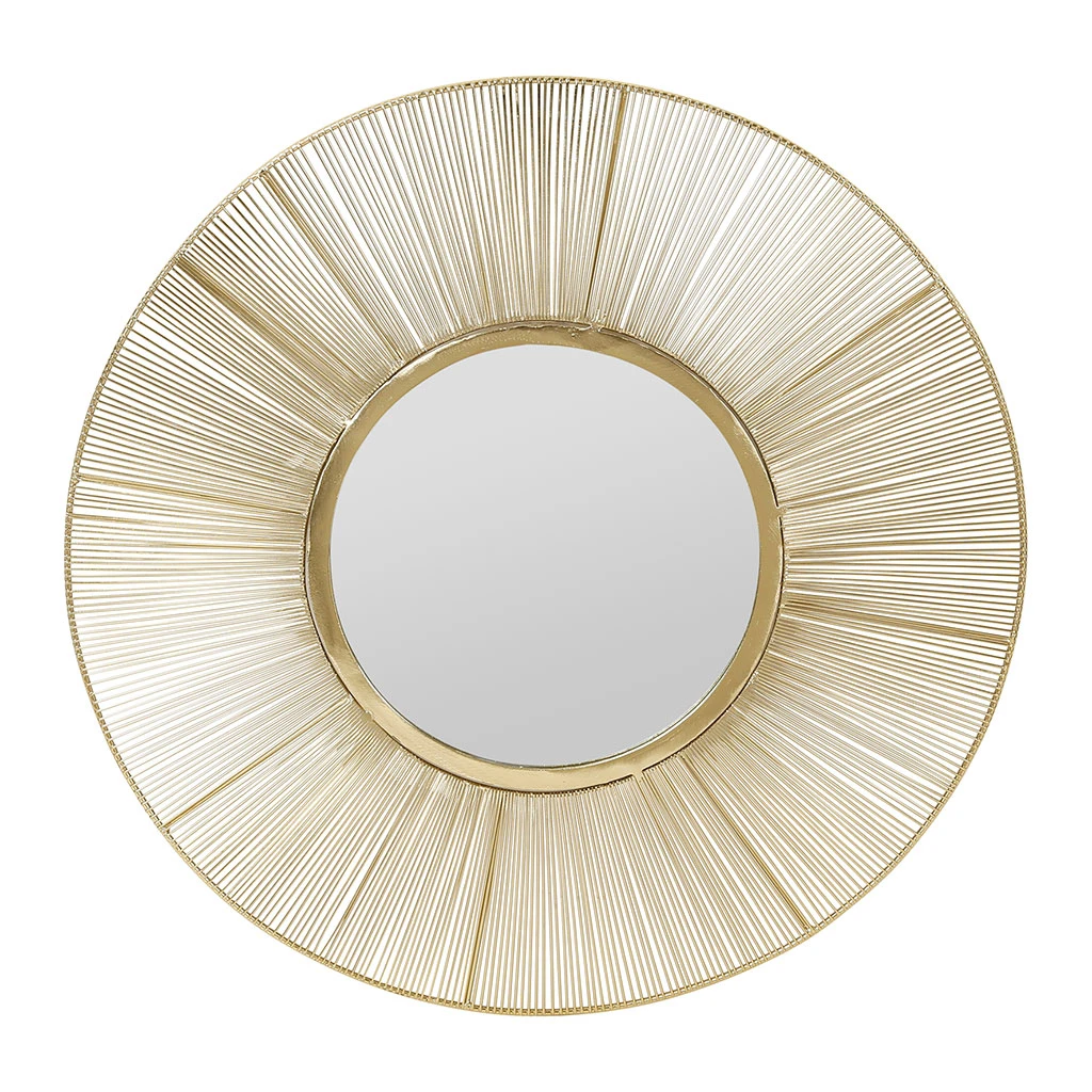 SEMA DESIGN Miroir En Fer Doré D51cm - Ardecor 3 SEMA DESIGN Miroir En Fer Doré D51cm - Ardecor
