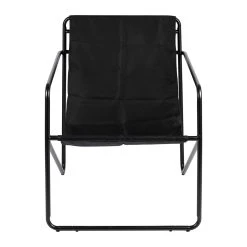 SEMA DESIGN Fauteuil Noir En Tissu Et Fer - Madeira
