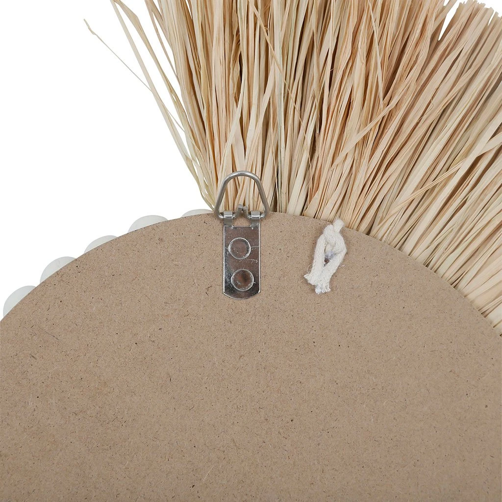 SEMA DESIGN Miroir Rond Asymétrique En Raphia - Blue Sand 5 SEMA DESIGN Miroir Rond Asymétrique En Raphia - Blue Sand – Image 3