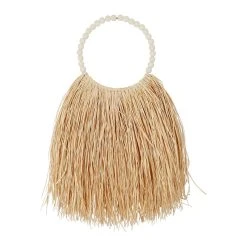 SEMA DESIGN Déco Ronde Murale En Raphia Naturel - Blue Sand