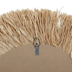 SEMA DESIGN Miroir Rond En Raphia Naturel D52cm - Cauri -Sema Design Boutique 76756 DET02 WEB