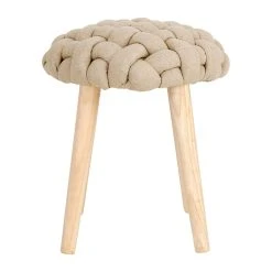 SEMA DESIGN Tabouret Naturel En Lin Et Pin - Element