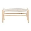 SEMA DESIGN Banc En Bois D'eucalyptus Et Coton Beige