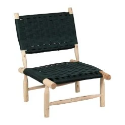 SEMA DESIGN Fauteuil En Bois D'eucalyptus Et Nylon émeraude -Sema Design Boutique 76887 DET02 WEB