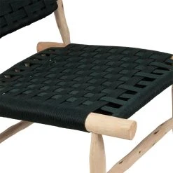 SEMA DESIGN Fauteuil En Bois D'eucalyptus Et Nylon émeraude -Sema Design Boutique 76887 DET03 WEB