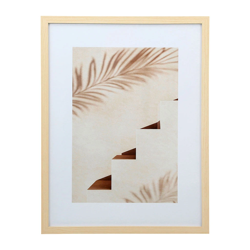 SEMA DESIGN Cadre Déco Escalier Beige Et Naturel 32x42cm - Sweet Leaves 3 SEMA DESIGN Cadre Déco Escalier Beige Et Naturel 32x42cm - Sweet Leaves