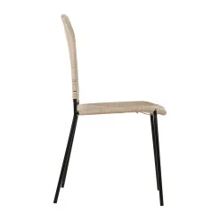 SEMA DESIGN Chaise Macramé Jute Naturel Et Fer Noir - Madeira -Sema Design Boutique 77122 DET02 WEB