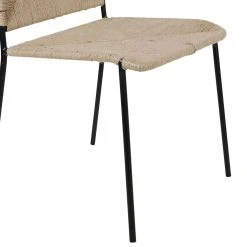 SEMA DESIGN Chaise Macramé Jute Naturel Et Fer Noir - Madeira -Sema Design Boutique 77122 DET03 WEB