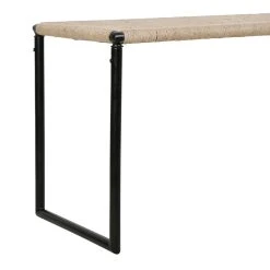 SEMA DESIGN Banc En Jute Naturel Et Fer Noir - Madeira -Sema Design Boutique 77123 DET02 WEB