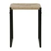 SEMA DESIGN Tabouret En Jute Naturel Et Fer Noir - Madeira