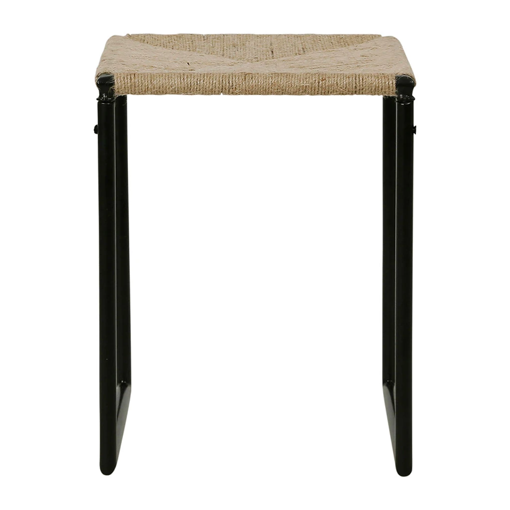 SEMA DESIGN Tabouret En Jute Naturel Et Fer Noir - Madeira 3 SEMA DESIGN Tabouret En Jute Naturel Et Fer Noir - Madeira