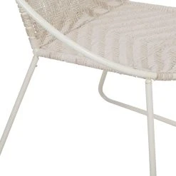 SEMA DESIGN Fauteuil Macramé Rond En Coton Ecru Et Fer -madeira -Sema Design Boutique 77126 DET03 WEB