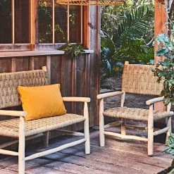 SEMA DESIGN Banquette 2 Places En Osier Et Bois Naturel -Sema Design Boutique 7bcbf amb jardin2022 4359 hd