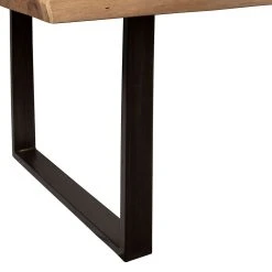 Côté Table Table à Manger En Acacia Massif Et Pieds En Fer Noir 240x110cm - Factory -Sema Design Boutique 81e3b 36493 det06 web