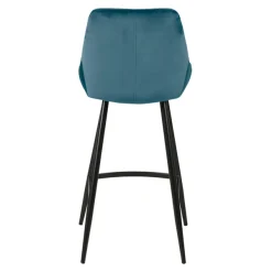 Zago Chaise De Bar En Velour Bleu - Ben -Sema Design Boutique 97b16 6bef5 bari chaplan04v 4