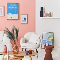 Zago Fauteuil En Tissu Effet Laine Bouclette Blanc - Oria -Sema Design Boutique a0efb amb hd fds cat23 4889