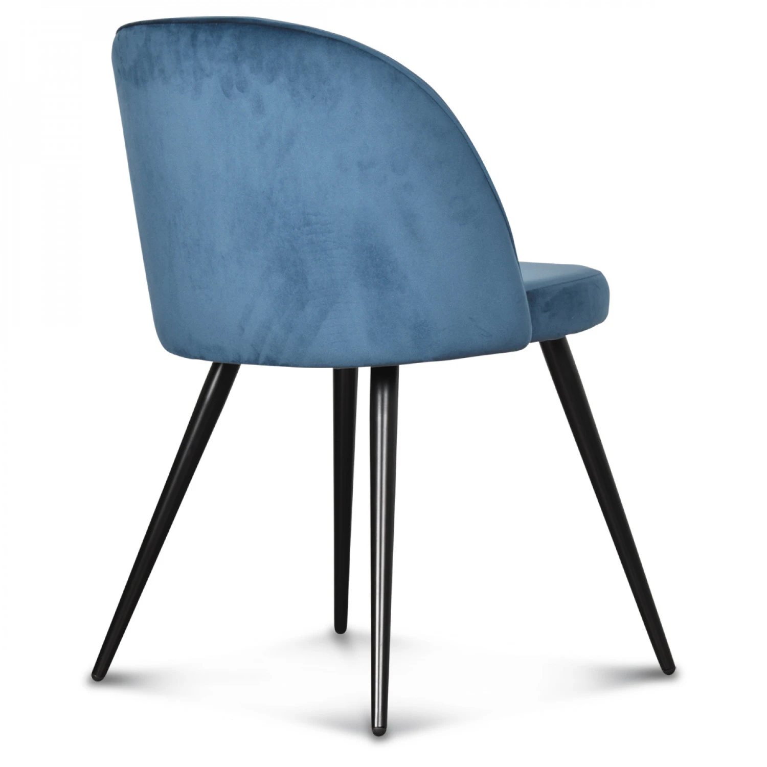 Opjet Chaise Salle à Manger En Velours Bleu Canard - Ingrid 5 Opjet Chaise Salle à Manger En Velours Bleu Canard - Ingrid – Image 3